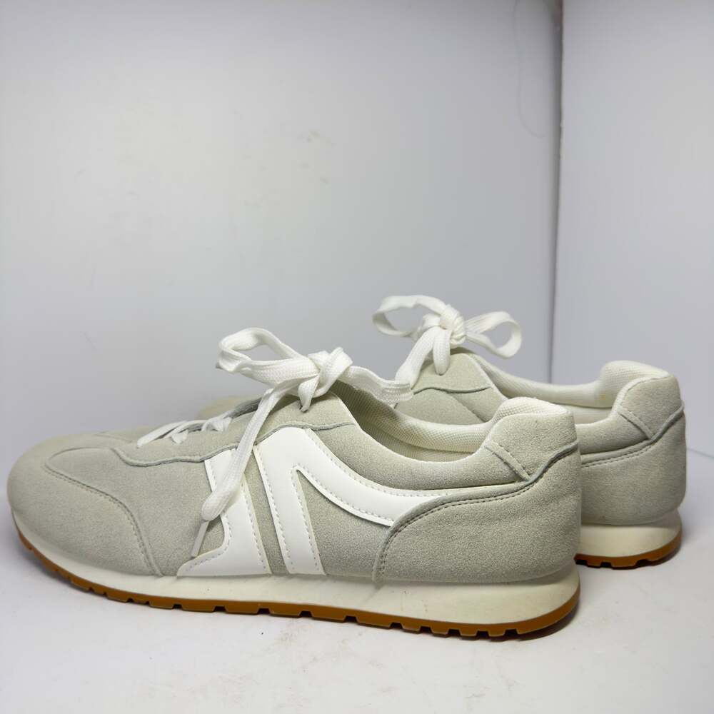 Unbranded Gray Suede Retro Runner Sneakers Size 9.5 Men sz 11.5 Women